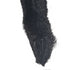 Close-up of a black horse tail on a white background